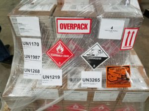 dg overpack with labeling