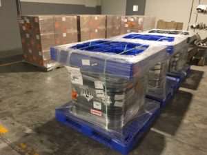 DG overpack, plastic pallets storage